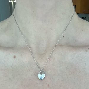 Tiffany & Co. Sterling Silver Puffed Heart Pendant Necklace